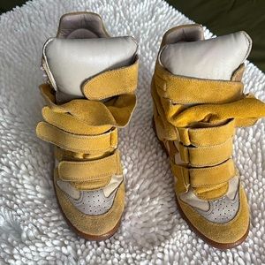 Women wedge heel sneakers